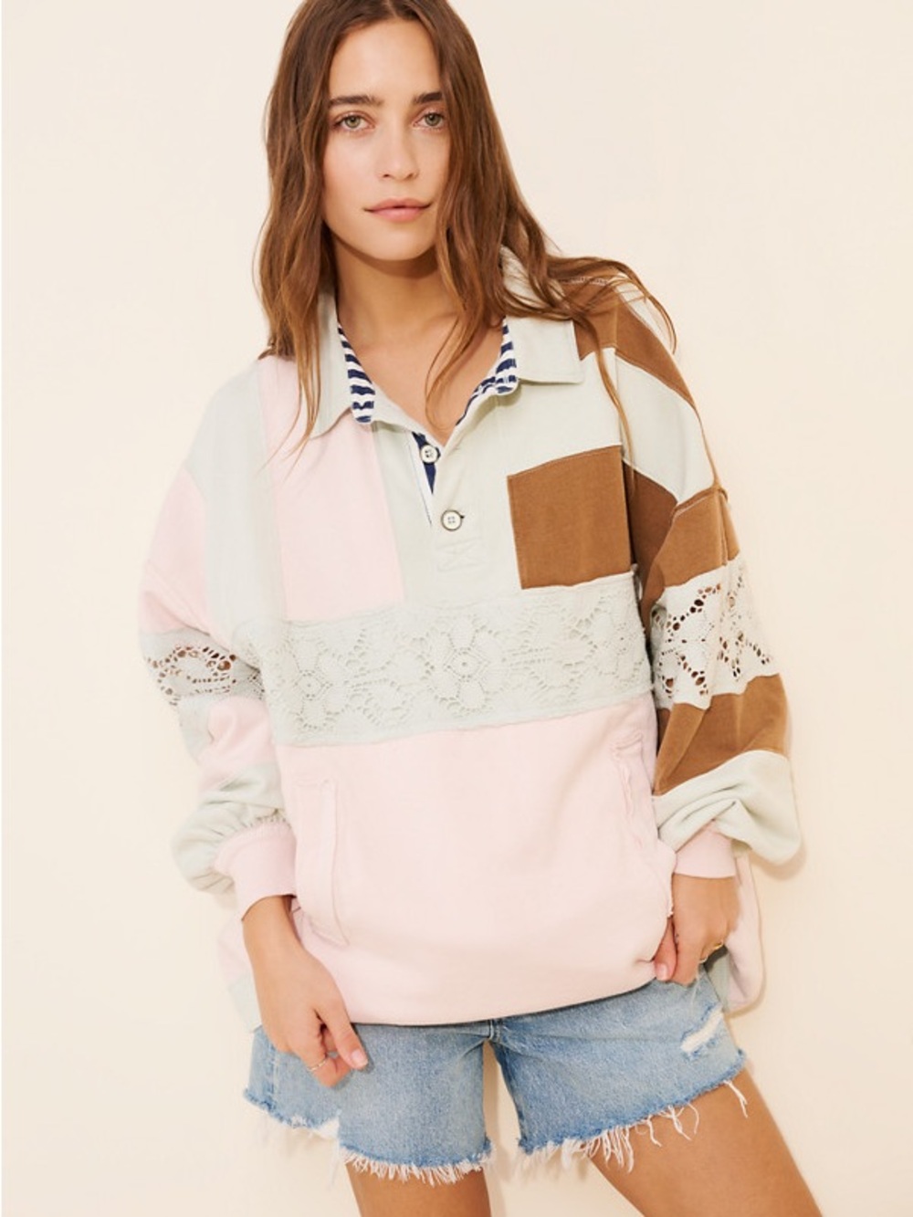 Free People We The Free American Dream Polo Size M